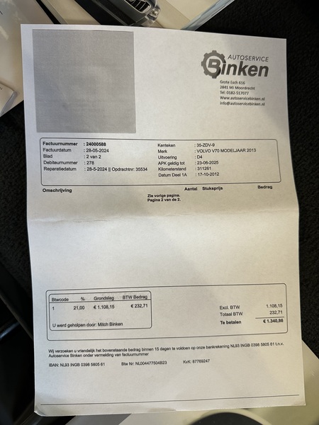 Volvo V70, 2012, 2.0 dīzelis, manuāla