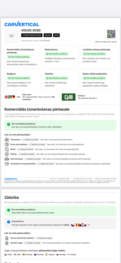 Volvo XC 60, 2010, 2.4 dīzelis, automāts